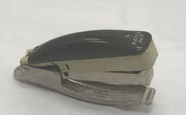 Vintage BATES 88P Stapler Rounded Hand-Grip Brown Plastic Top w/ Chrome - $12.19