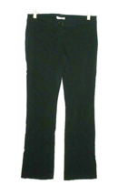 Matty M Black Boot Cut Casual Chino Dress Pants Size 8 Junior Woman Flat Front - £11.14 GBP
