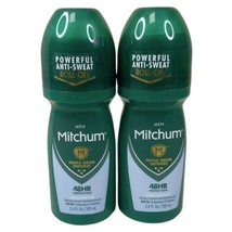 2 Pack - Mitchum Men Anti-Perspirant &amp; Deodorant Roll-On Unscented 48 HR 3.4oz - £19.75 GBP