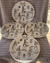 Disney Sketchbook Goofy 10.5in Ceramic Dinner Plates Set Of 4 NWT by Zrike - £51.05 GBP