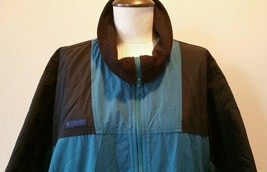 Columbia Sportswear Company Men&#39;s Jacket Teal Black Winter Coat Size Large - £62.47 GBP