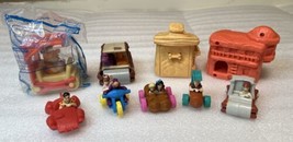 McDonald’s Flintstones Toys 2 Houses Subway Fred 6 Cars Wilma Barney Dino - £10.55 GBP