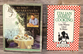 Italian Family Cooking Like Mamma Used To Make &amp; Mediterran EAN Flavors Cookbooks - $13.06