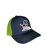 Cap Hat Gray Neon Yellow Mesh Back Dog Coonhound Bluetick Coon Hunter Co... - $20.99