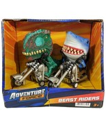 Adventure Force T-Rex Dinosaur on Motorcycle Shark Beast Riders Friction... - £19.68 GBP