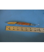 MARINS Knife Made In Portugal Hobo Picnic Fork Friction Folder Wood Handle - $11.53 CAD