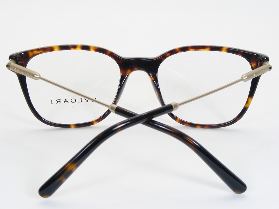 BVLGARI 3032 504 Tortoise /Matt Pale Gold LUXURY EYEGLASSES 52-19-140mm Italy Item image 6