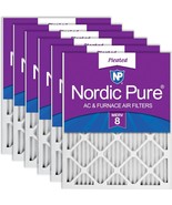 Nordic Pure 12x24x1 Pleated MERV 8 Air Filters 6 Pack Furnace - $44.54