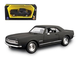 1967 Chevrolet Camaro Z28 Matt Black 1/43 Diecast Model Car by Road Signature - $50.49