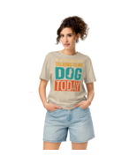 Unisex Organic Mid-Light T-Shirt – “I’m Only Talking” (Desert Dust) - $68.37 CAD