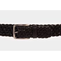 The Grand Woven Black Color Leather Belt image 2