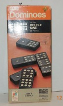 Milton Bradley 1970 Club Dominoes Halsam Double Nine 55 Piece With Box #4102 - $24.16