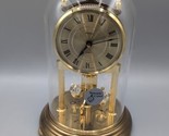 Kundo Anniversary Clock Swarovski Crystal West Germany Quartz Glass Dome... - £44.80 GBP
