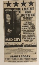 Mad City Movie Print Ad Dustin Hoffman John Travolta TPA5 - £4.66 GBP