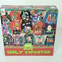 550 Piece Ugly Sweater Puzzle Pre-Owned Complete Made in USA - $16.82