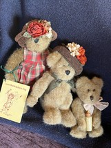Lot of Boyd’s LIZZI WISHKABIBBLE Day Jointed Teddy Bear &amp; Two Other Smal... - $18.49
