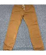 Roebuck &amp; Co. Joggers Pants Men Large Brown Pockets Outdoor Drawstring 3... - $40.31 CAD