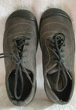 Women&#39;s KEEN Shoes LACE UP Oiled Leather Upper Castor Size 7.5/8 Black - £63.34 GBP