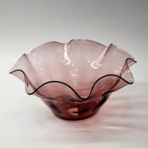 Amethyst Crystal Art Glass Bowl 11&quot; - UNKNOWN MAKER, But Very Possibly Steuben - £34.19 GBP