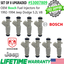 Upgraded Oem Bosch x8 4 Hole 19LB Fuel Injectors For 92-94 Jeep Dodge 5.2L V8 - $159.88