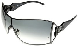 Mont Blanc Sunglasses Women Gunmetal Black Shield MB282S 12B - $129.97