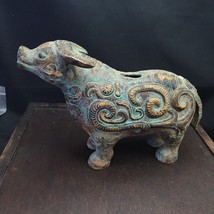 Antique Chinese civilization bronze Brass cow figure Rare find Mystical Figures - £247.83 GBP