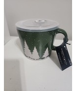 ROBERT STANLEY Forest Green &amp; White Coffee Mug Cup With Tag Soup Bowl &amp; ... - $24.66 CAD