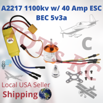A2217 1100KV - 1500kv | 40a ESC 4s ESC 40amp XT60 | Deans  | rc plane FP... - $130.67 MXN+