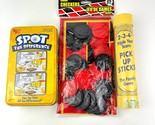 Fun Toy Lot: Spot the Difference Game, Checkers + Pick Up Sticks. Good C... - $17.81