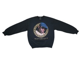 Notorious BIG Mens Black Crewneck Sweatshirt Brooklyn Mint Rap Hip Hop Biggie L - £26.51 GBP
