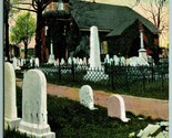 Old Swedes Church Cemetery Wilmington DE Delaware 1906 UDB Postcard I4 - £3.85 GBP