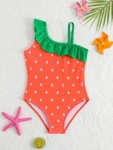 NEW Strawberry Girls Ruffle Swimsuit Bathing Suit - $16.41 CAD