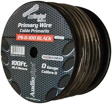 Audiopipe Power Cable 0-Gauge 100 Foot Spool - Black - $378.84 CAD