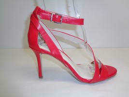 BCBG BCBGeneration Size 8.5 M DIEGO Passion Red Leather Sandals New Womens Shoes - £77.09 GBP