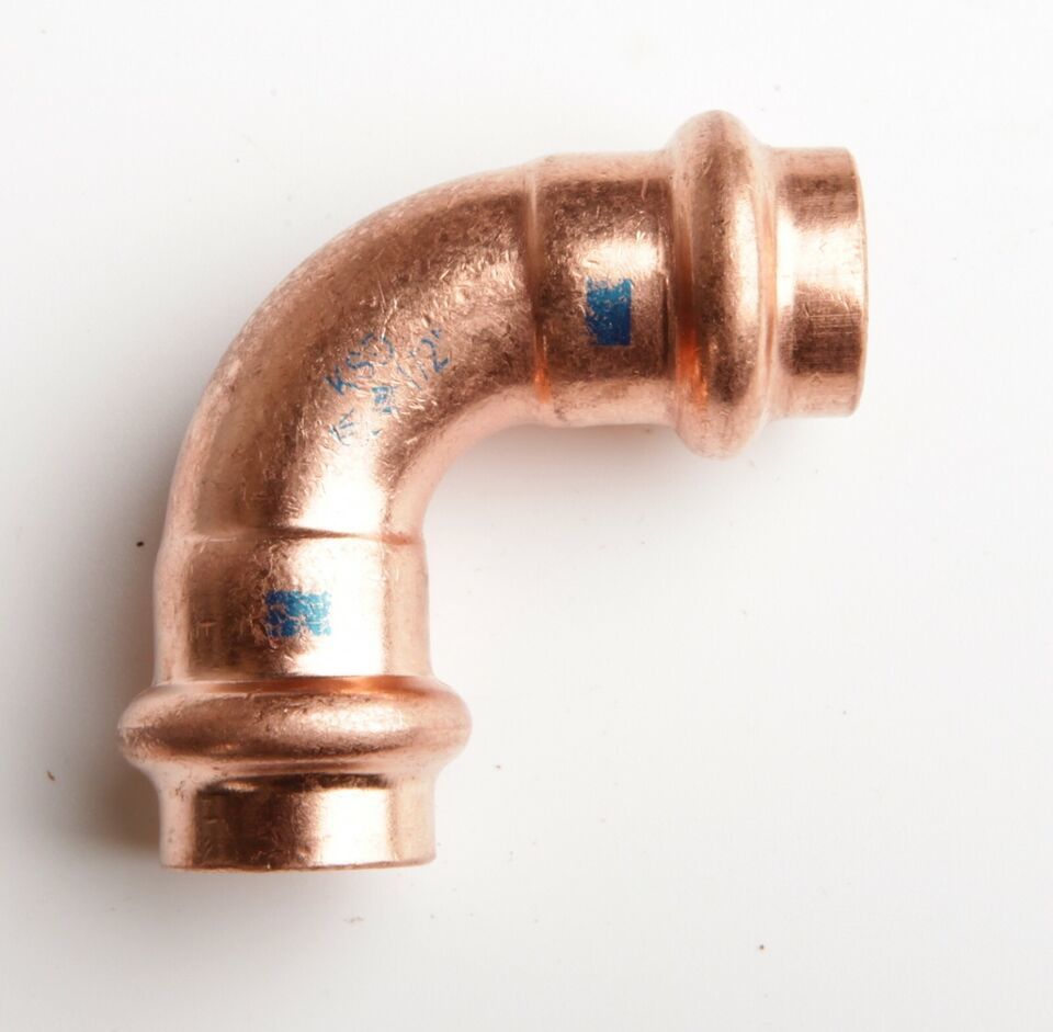 *KSD 1/2 in. Copper 90-Degree Press x Press Pressure Elbow - $2.90