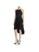 Aidan by Aidan Mattox Embellished Hi-Low Cocktail Dress-Black - $65.00