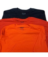 Pack of 3 Gildan Mens DryBlend 50/50 T-Shirts Solid Colors Red Orange Na... - £10.21 GBP