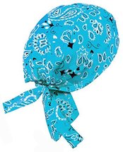 Paisley Doo Rag Du Rag Do Cotton Bandana Headwrap PICK COLOR Chemo Cap (Ocean Bl - £7.85 GBP