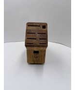 Wusthof Trident 9 Slot Kitchen Knife Holding Block Wooden Storage - $14.84