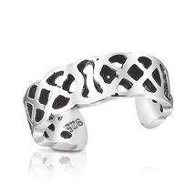 Simple Celtic Weave Knot Sterling Silver Pinky or Toe Ring - £7.75 GBP