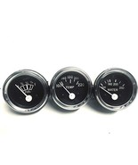 Electrical Water Temperature, Temperature, Fuel Gauge set in Black Face ... - $60.92 CAD