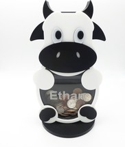 Personalized with name. Cow piggy bank! Coin bank. Custom gift for boy o... - $27.89