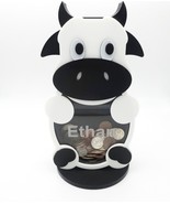 Personalized with name. Cow piggy bank! Coin bank. Custom gift for boy o... - $38.45 CAD