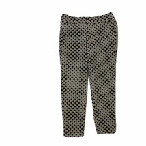 Old Navy Pixie Ankle Pants Womens 4 Black White Geometric Chino Skinny Stretch - £15.66 GBP