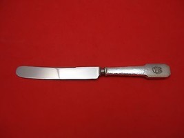 Norman Hammered by Shreve Sterling Silver Dinner Knife Applied Mono &quot;O&quot; 9 3/4&quot; - £80.70 GBP