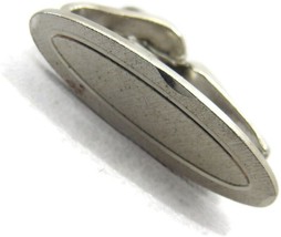 Swank Tie Clip Silver Tone Brushed Small Vintage Men Dress Accessories - £15.45 GBP
