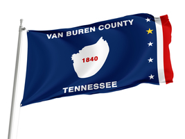 Van Buren County, Tennessee ,Size -3x5Ft / 90x150cm, Garden flags - £23.54 GBP