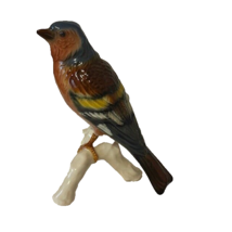 Vintage Bird Figurine Goebel Hummel Western Germany W Rainbow Bunting Gift Robin - £39.21 GBP