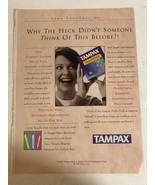 1998 Tampax Tampons Vintage Print Ad pa7 - $10.89 CAD