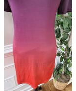 SHEIN Women&#39;s Purple Polyester Crew Neck Short Sleeve Tunic Top Shirt M - £18.17 GBP